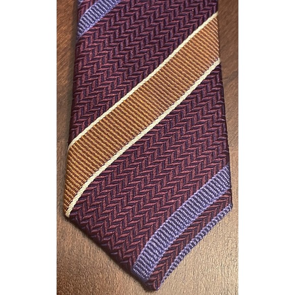 J.P Tilford Hand Made 100% Silk Men’s Neck Tie Made In Italy - Picture 6 of 9